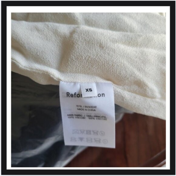 Reformation Brewer Dress in Bianca - Picture 4 of 5